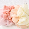 Chiffon simple solid-color large intestine circle hair band elastic band fabric hair band accessory Specification image